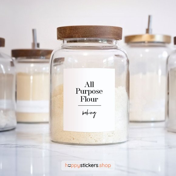 36 Labels • Silver S. Minimalist Pantry for Kitchen • Organization Pantry Labels - Picture 6 of 17